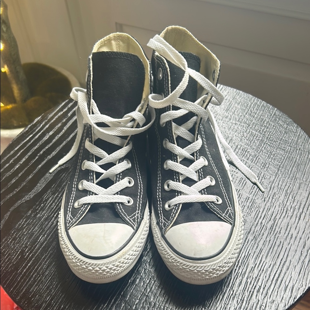 Converse Black and White High-Top Sneakers